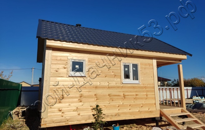 3 Брусовая баня Б-18, 6х4м, 24М²,  Ленинградская область, Гатчинский район, КП Графская Славянка (4)